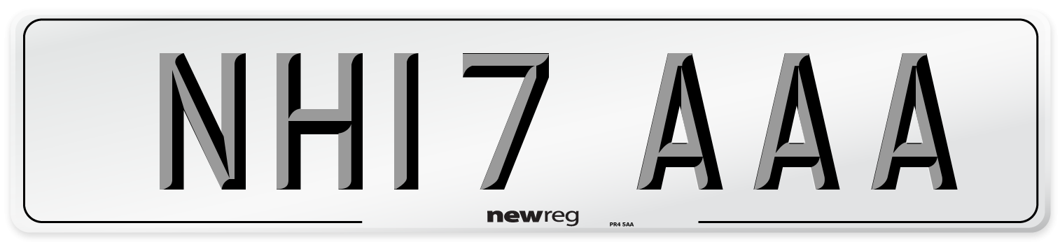 NH17 AAA Number Plate from New Reg